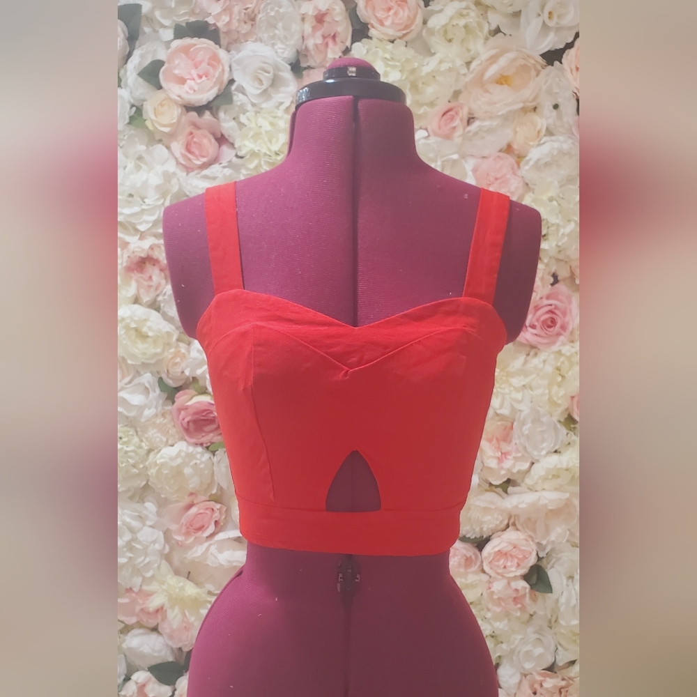 Red Crop Top | Charlotte Russe | Size: Small